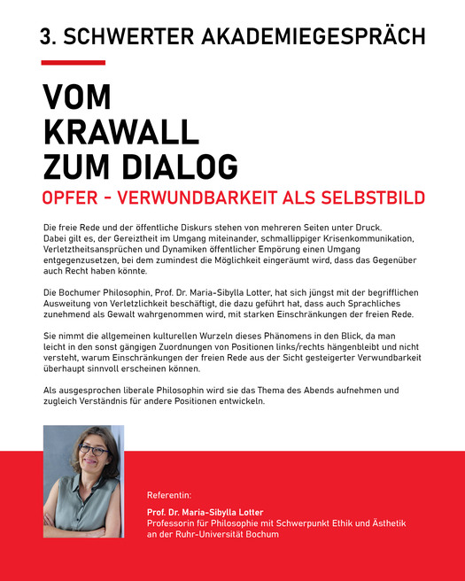 Zweite Seite Plakat zur Veranstaltung
